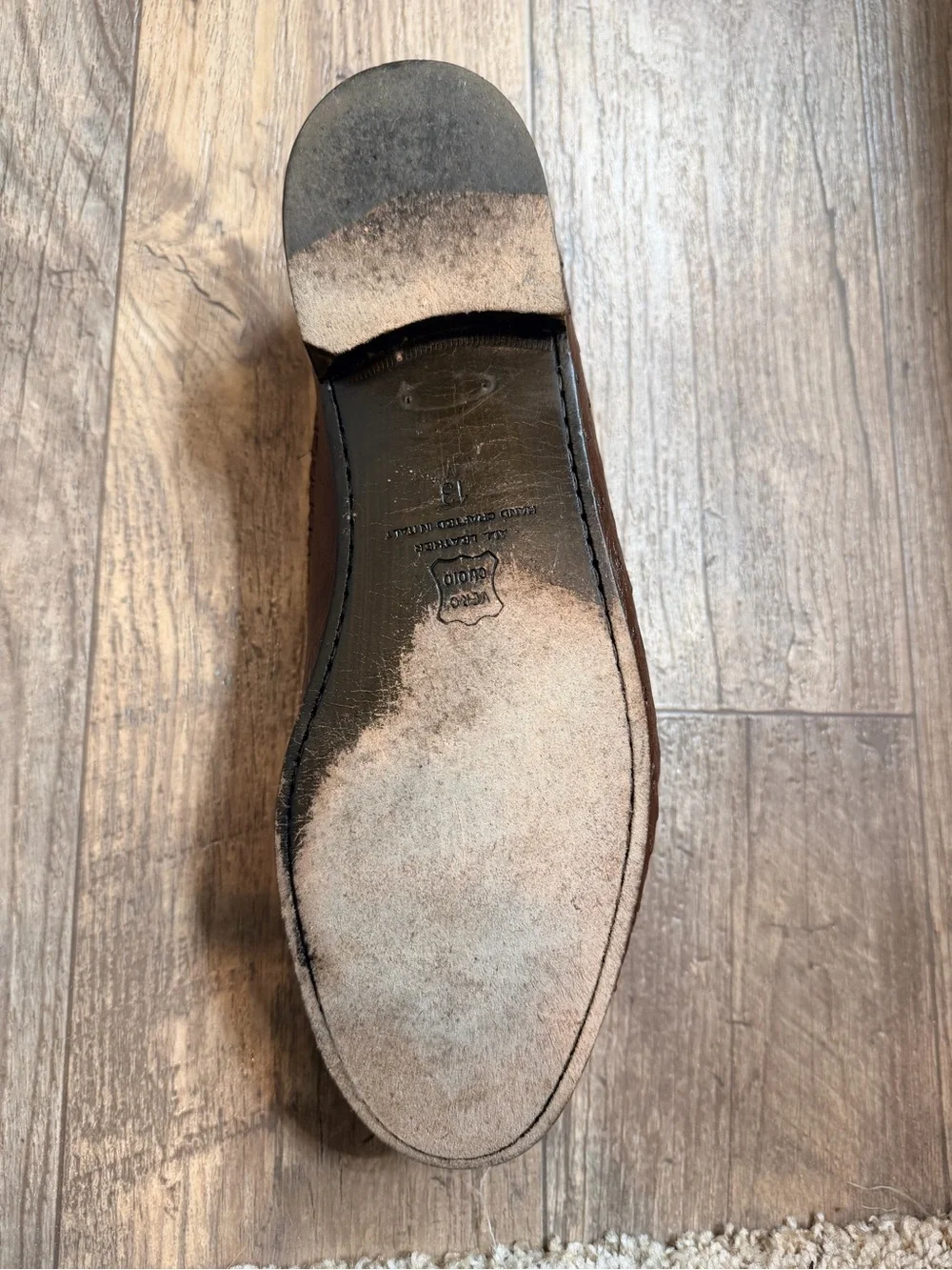 Men's Brown Leather Tassel Slip-On Loafers